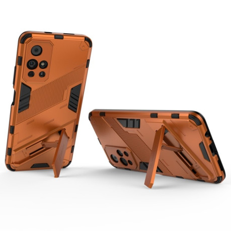 Протиударний чохол Punk Armor для Xiaomi Redmi Note 11 5G/ Poco M4 Pro 5G - помаранчевий