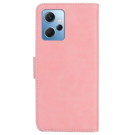 Чехол-книжка Skin Feel Pure Color для Xiaomi Redmi Note 12 4G - розовый