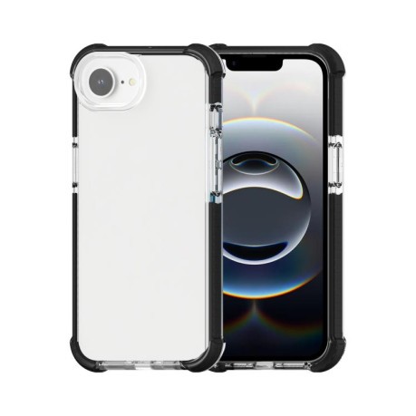 Чохол Acrylic + TPU Transparent для iPhone 16e - Black + Transparent