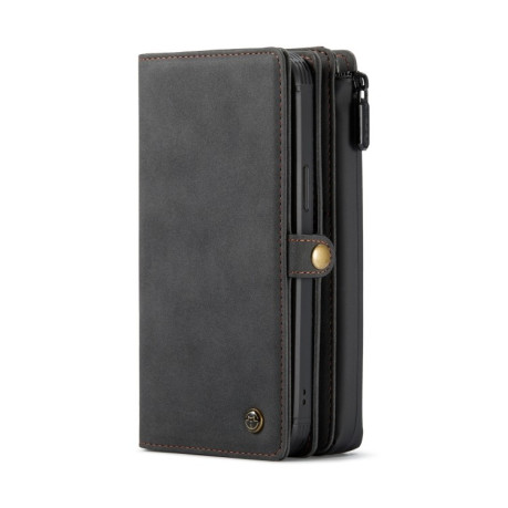 Кожаный чехол-кошелек CaseMe 018 на iPhone 12 Pro Max - черный