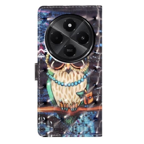 Чехол-книжка 3D Painting для Xiaomi Redmi A4 5G - owl