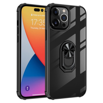 Протиударний чохол Acrylic Ring Holder для iPhone 14 Pro Max - чорний