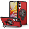 Противоударный чехол Ring Holder Magnetic на Samsung Galaxy S25 Edge 5G - красный