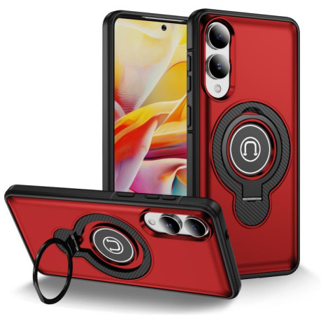 Протиударний чохол Ring Holder Magnetic для Samsung Galaxy S25 Edge 5G - червоний