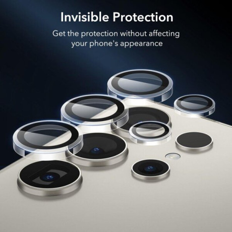 Захисне скло для камери ESR Camera Protector на Samsung Galaxy S24 Ultra - Transperent Black