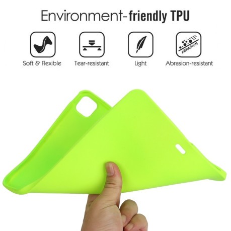 Чехол Oil Spray Skin-friendly TPU для iPad Pro 11 2024 - светло-зеленый