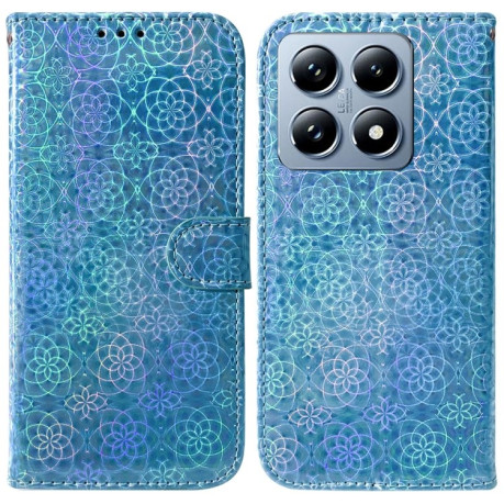 Чохол-книжка Solid Color Colorful на Xiaomi 14T Pro - синій