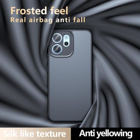 Противоударный чехол Armor Precise Hole гибрид на OPPO Reno14 F 5G - прозрачный