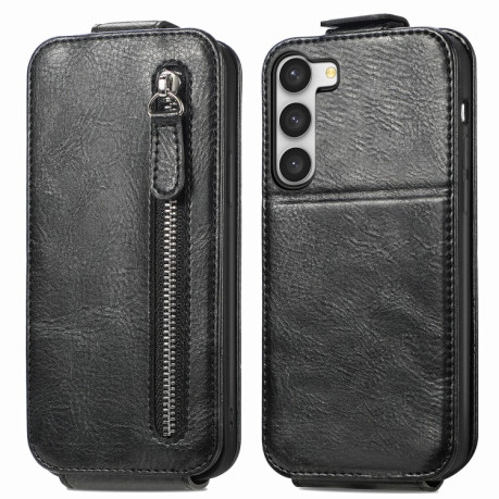 Фліп-чохол Zipper Wallet Vertical для Samsung Galaxy S23+Plus 5G - чорний
