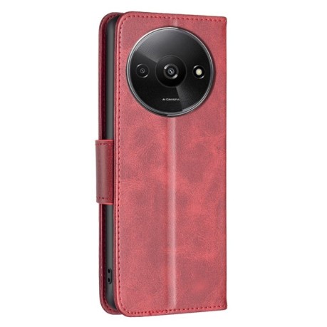 Чохол-книжка Retro Lambskin Texture для Xiaomi Redmi A3 - червоний