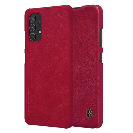 Кожаный чехол-книжка Nillkin Qin Series для Samsung Galaxy A32 4G- красный