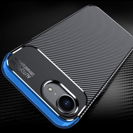 Ударозахисний чохол HMC Carbon Fiber Texture на iPhone 16e - чорний