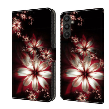 Чохол-книжка Crystal 3D Shockproof Protective Leather для Samsung Galaxy A15 - Flower