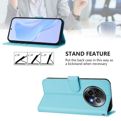 Чехол-книжка Skin Feel S-type для Realme 13+ 5G/13 Pro 5G/13 Pro+ - голубой