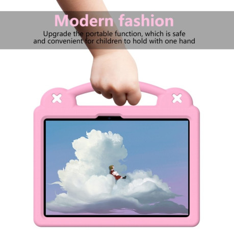 Противоударный чехол EVA Handle Kickstand Children для Xiaomi Pad 7 / 7 Pro 2024 - розовый