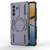 Противоударный чехол Butterfly Armor с MagSafe на Samsung Galaxy A57 5G — фиолетовый