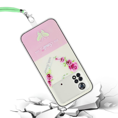 Чохол Bronzing Butterfly Flower для Xiaomi Poco X4 Pro 5G - Rose Heart