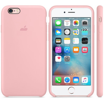 Силиконовый чехол Silicone Case Pink для iPhone 6/6S