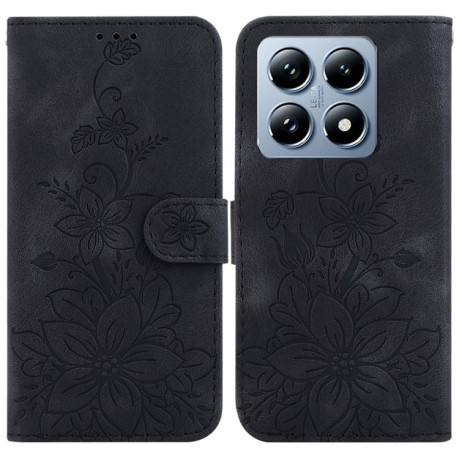 Чохол-книжка Lily Embossed Leather для Xiaomi 14T - чорний
