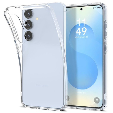 Оригинальный чехол Spigen Liquid Crystal для Samsung Galaxy S25 - Transparent