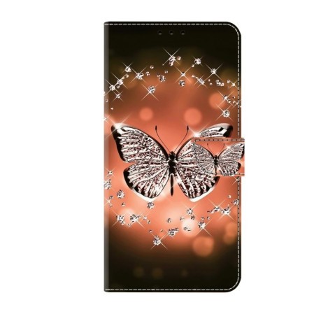 Чехол-книжка Crystal 3D Shockproof Protective Leather для iPhone 15 Pro Max - Crystal Butterfly