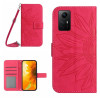 Чохол-книжка Skin Feel Sun Flower для Xiaomi Redmi Note 12S - пурпурно-червоний