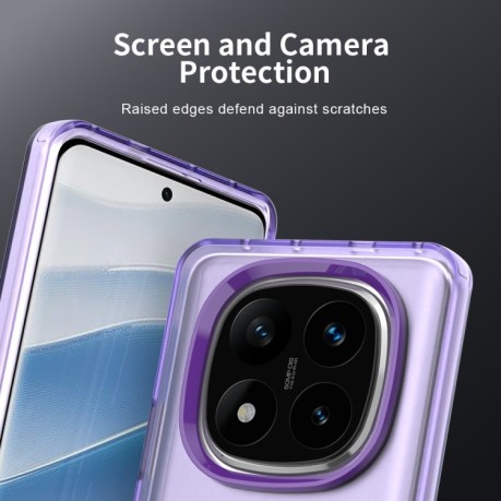 Протиударний чохол Candy Series для Xiaomi Redmi Note 14 Pro 5G/Poco X7 - фіолетовий