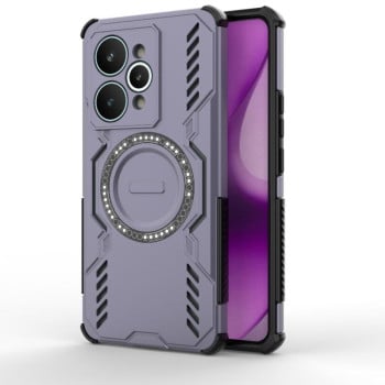 Противоударный чехол Armor Magnetic Ring на Realme 15 Pro 5G Global — фиолетовый
