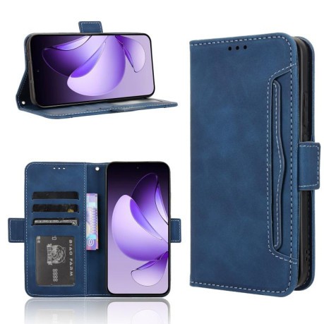 Чохол-книжка Skin Feel Calf на OPPO Reno13 5G Global - синій