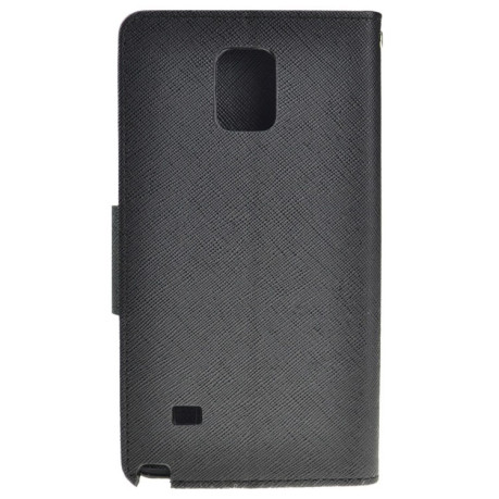 Чохол-книжка Cross Texture зі слотом для кредитних карток на Samsung Galaxy Note 4 N910(Black)