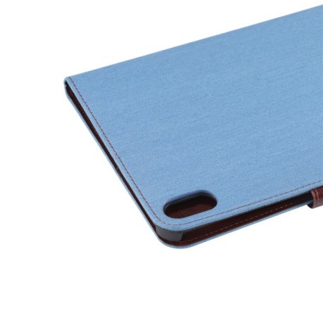 Чехол-книжка Denim Texture на iPad mini 6 - синий