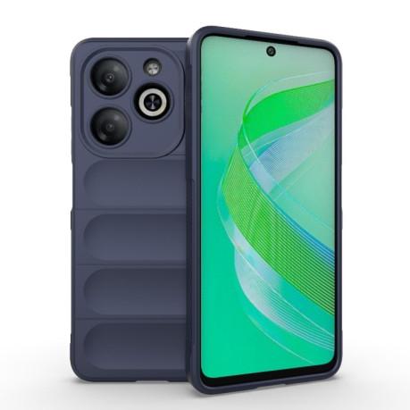Силиконовый чехол Magic Flannel для Infinix Smart 8 - синий