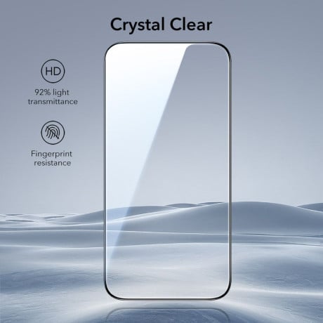Комплект защитного стекла ESR UltraFit Tempered Glass 2-pack на iPhone Air - transparent