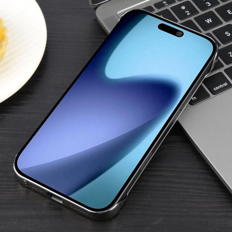 Противоударный чехол Electroplating Frameless Frosted Anti-Glare PC MagSafe для iPhone Air - Gray