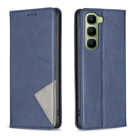 Чохол-книжка Rhombus Texture на Infinix Hot 60 Pro 4G - синій