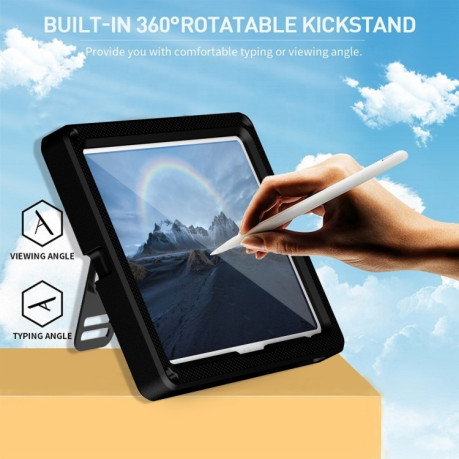 Противоударный чехол Rotation Stand EVA для iPad 10.9 2022 - черный