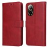 Чохол-книжка Classic Calf Texture для Realme C67 4G Global - червоний