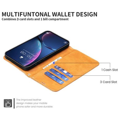 Чехол-книжка Lambskin Texture Pure Color на Motorola Edge 70 Fusion  — жёлтый