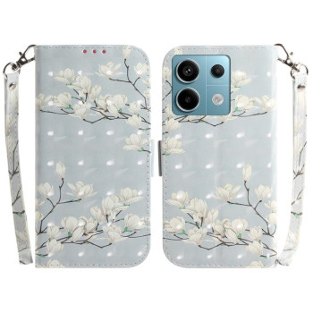 Чехол-книжка 3D Colored Horizontal для Xiaomi Redmi Note 13 Pro 5G/Poco X6 5G - Magnolia