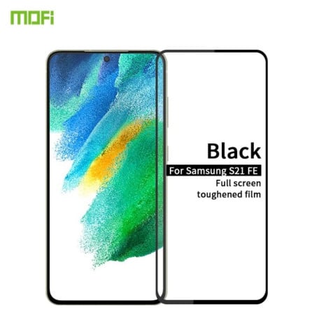 Защитное стекло MOFI 9H 3D Full Screen на Samsung Galaxy S21 FE - черное