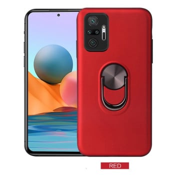 Противоударный чехол 360 Rotary Multifunctional на Xiaomi Redmi Note 10 Pro / Note 10 Pro Max - красный