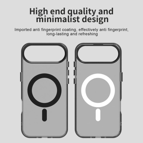 Противоударный чехол Candy Magsafe PC Hybrid TPU для iPhone Air - черный