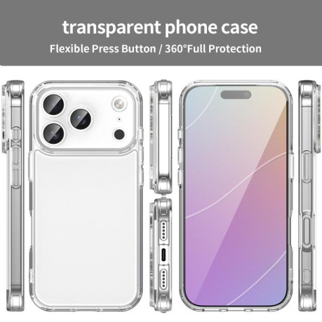 Чехол PC Hybrid TPU Airbag Shockproof для iPhone 17 Pro - прозрачный