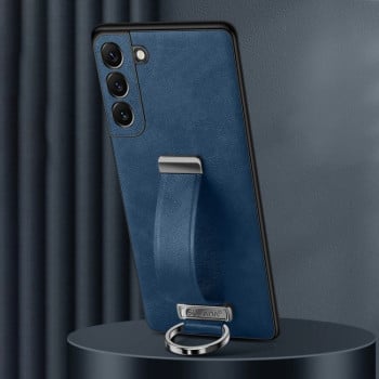 Протиударний чохол SULADA Leather Texture Skin Feel Shockproof  для Samsung Galaxy S25+ 5G - синій