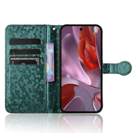 Чохол-книжка Honeycomb Dot для Google Pixel 9a - зелений