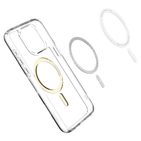 Оригинальный чехол Spigen Ultra Hybrid (Magsafe) для iPhone 15 Pro - Gold