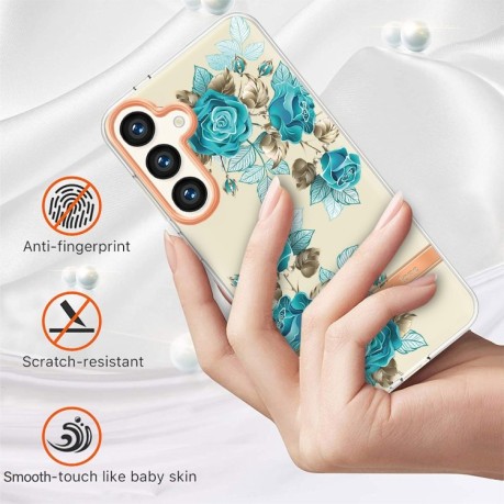 Противоударный чехол Flowers and Plants Series для Samsung Galaxy S24+ 5G - Rose