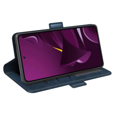 Чехол-книжка Dual-side Magnetic Buckle для Xiaomi Poco M7 Pro 5G - синий