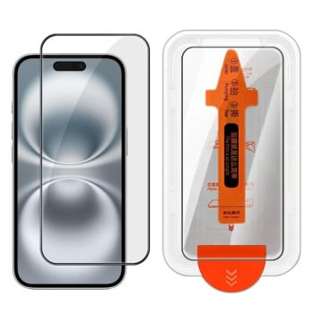Защитное стекло Easy Install Box Dust-Free Clear Screen-printed HD с боксом на установки для iPhone 16