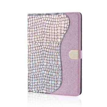 Чехол-книжка Glitter Stitching Crocodile для iPad Mini 4 / 3 / 2 / 1 - серебристый
